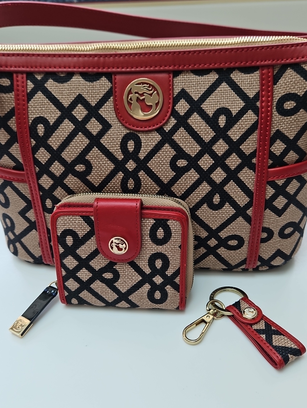 Spartina 449 '1715 Low Country Reign' Satchel, Matching Wallet & Key Fob - Picture 6 of 16
